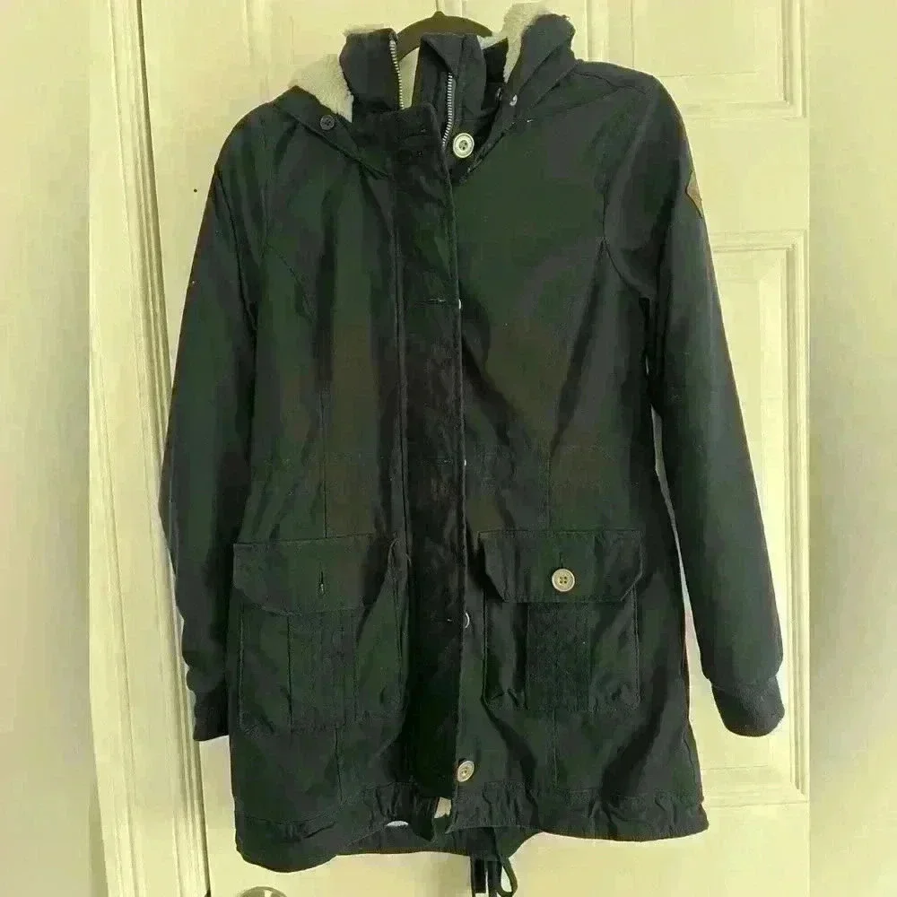 Hollister coat navy blue - Picture 3 of 8